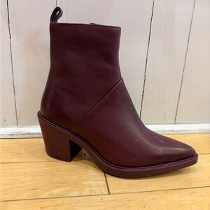 Seychelles Shining Star  Maroon Ankle Booties